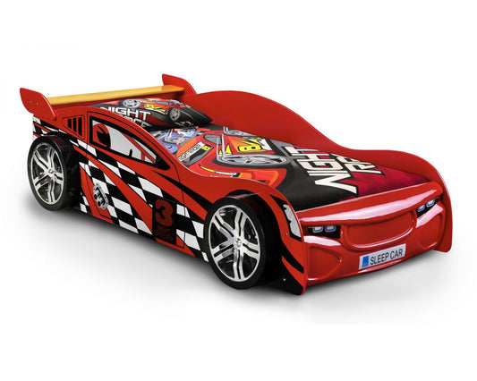 Julian Bowen Scorpion Single Red Racer Bed Frame