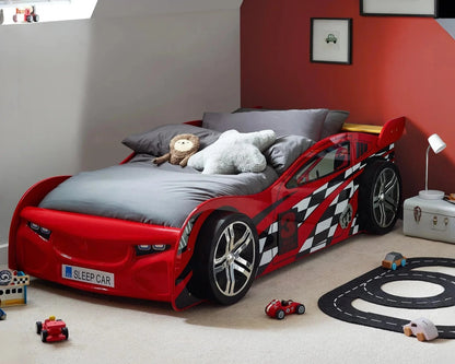 Julian Bowen Scorpion Single Red Racer Bed Frame