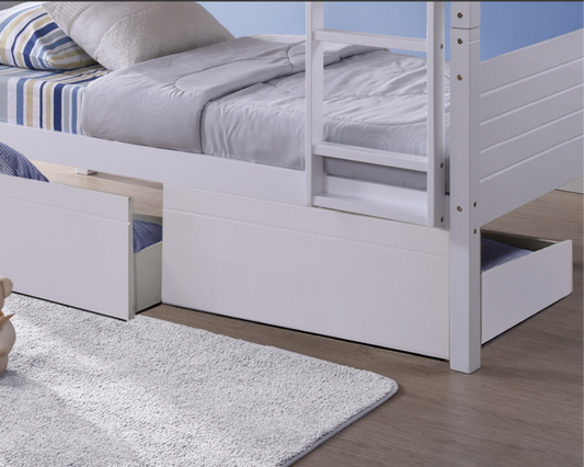 Better Polar Bunk Bed With Drawers Close Up-Kidzzz Beds