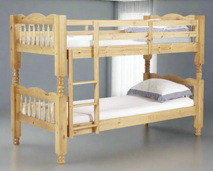 Heartlands Trieste Chunky Pine Bunk Bed Pine-Better Bed Company