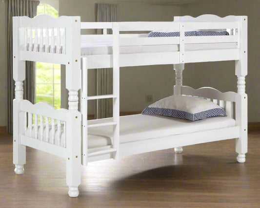 Heartlands Trieste Chunky Pine Bunk Bed-Kidzzz Beds