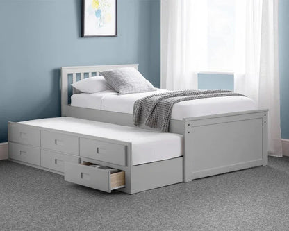 Troy Single Wooden Storage Guest Bed
