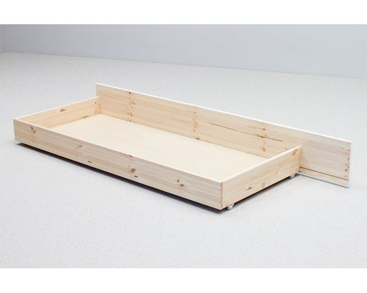 Bedmaster Fabio Wooden Storage Bookcase Bed Frame Drawer On It's Own-Kidzzz Beds