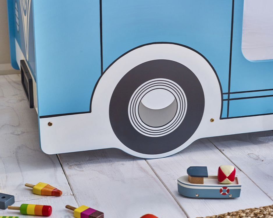 Julian Bowen Campervan Bed Back Wheel Close Up-Better Bed Company
