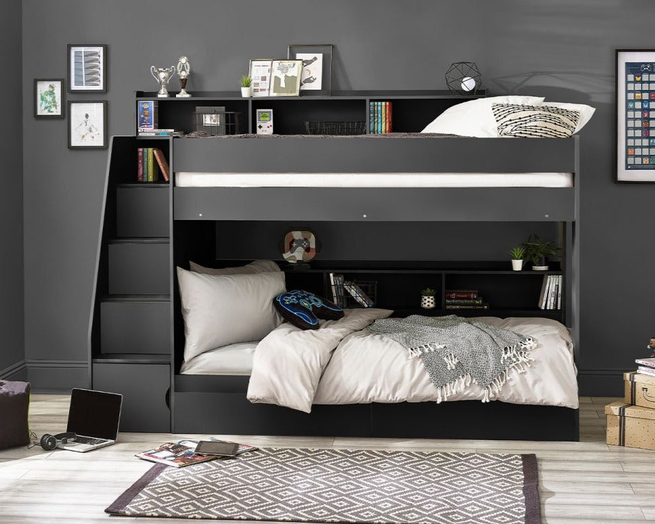 Julian Bowen Camelot Wooden Storage Staircase Bunk Bed