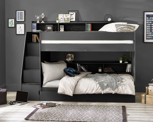 Julian Bowen Camelot Wooden Storage Staircase Bunk Bed