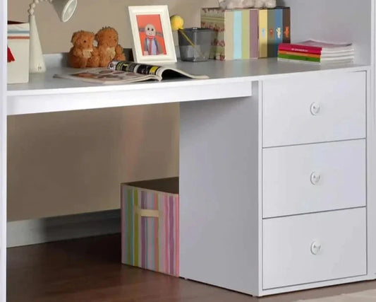 Flintshire Furniture Dakota High Sleeper White Desk -Better Bed Companylose Up