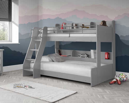 Julian Bowen Domino Triple Sleeper Grey-Better Bed Company 