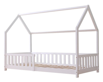 Kids Bunk Beds Freya White Wooden Play House Bed With Slats On Show-Better Bed Company