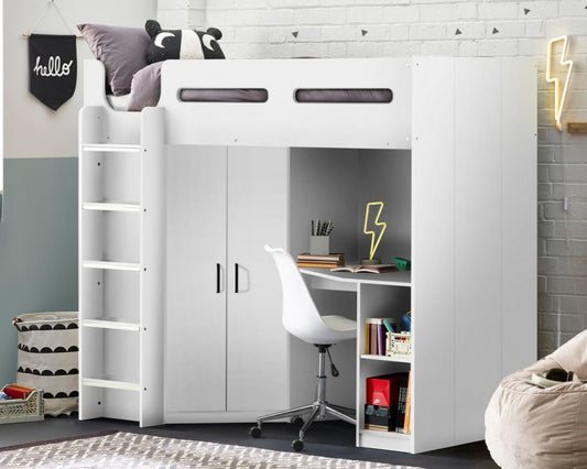Julian Bowen Hercules Wooden Single Storage Highsleeper Bed