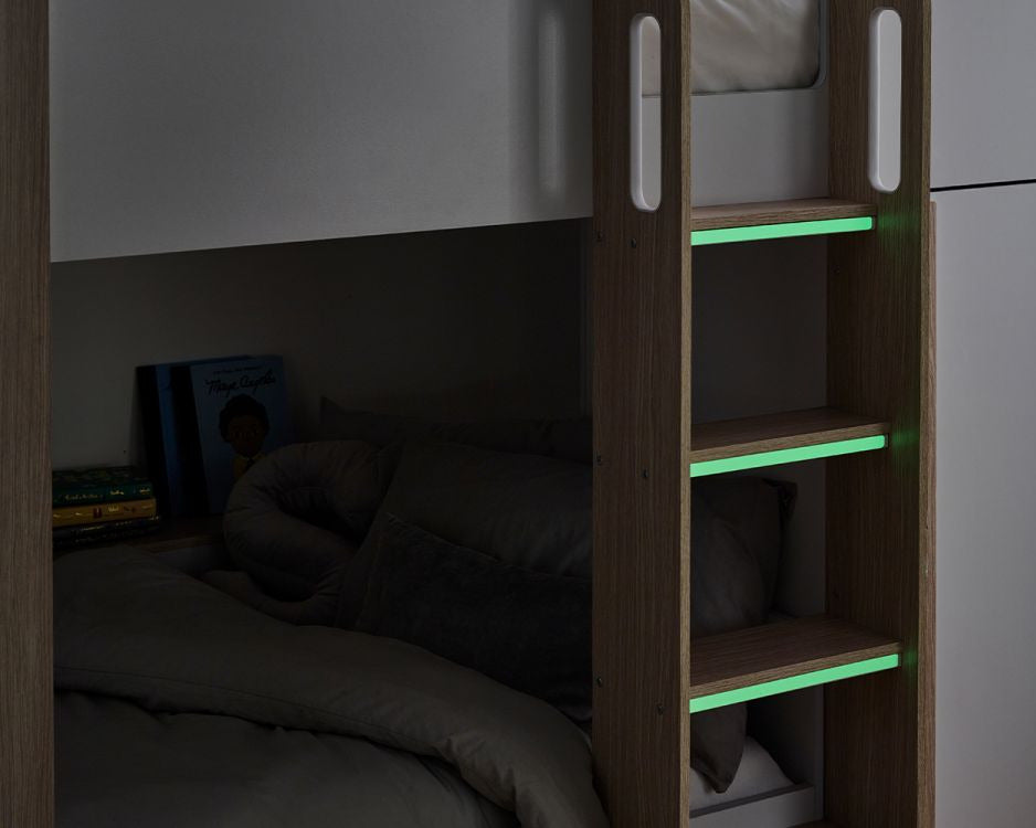 Julian Bowen Horizon Bunk Bed Glow Up On Ladder-Better Bed Company