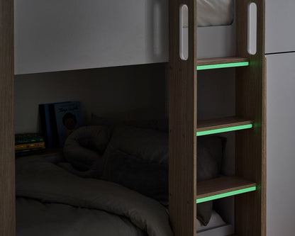 Julian Bowen Horizon Bunk Bed Glow Up On Ladder-Better Bed Company