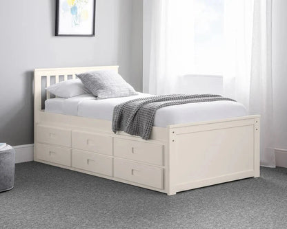Troy Single Wooden Storage Guest Bed