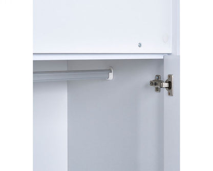 Julian Bowen Ocean Highsleeper - Pale Wood & White White Background Hinges Close Up-Better Bed Company
