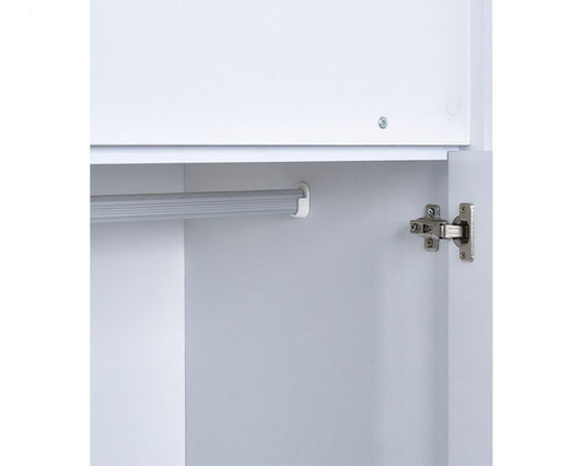 Julian Bowen Ocean Highsleeper - Pale Wood & White White Background Hinges Close Up-Better Bed Company