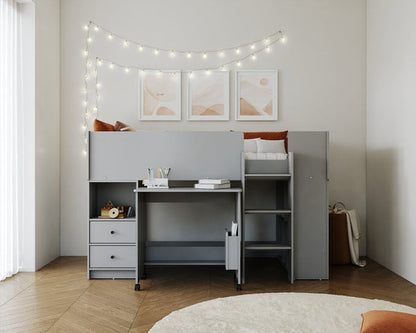 Flintshire Marley Mid Sleeper Grey-Better Bed Company