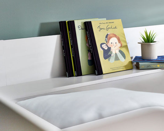 Julian Bowen Parsec Bunk Bed - White Shelf Close Up-Better Bed Company