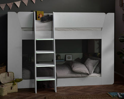 Julian Bowen Parsec Bunk Bed - White Lights Dim-Better Bed Company