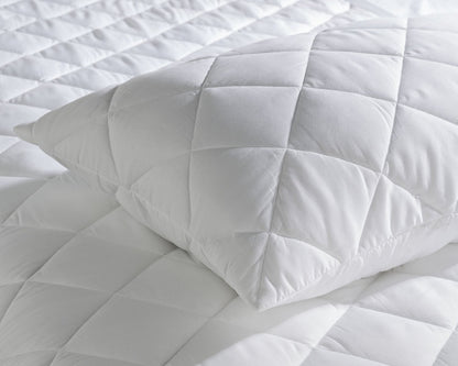 110g Quilted Polycotton Mattress Protector With A Pillow-kidzzz Beds