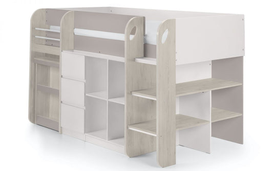 Julian Bowen Saturn Single Wooden Storage Midsleeper Bed