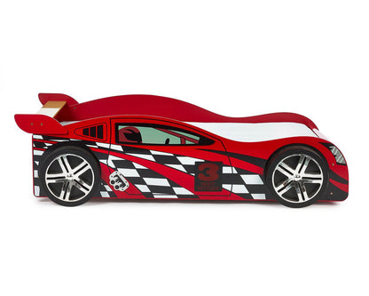 Julian Bowen Scorpion Single Red Racer Bed Frame