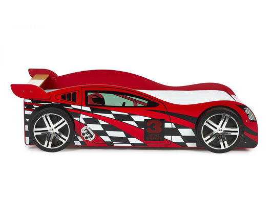 Julian Bowen Scorpion Single Red Racer Bed Frame