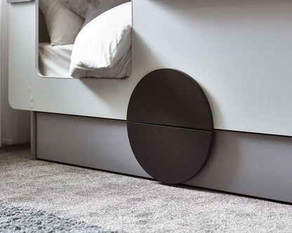 Julian Bowen Tourer Caravan Bed Wheel Close Up-Better Bed Company