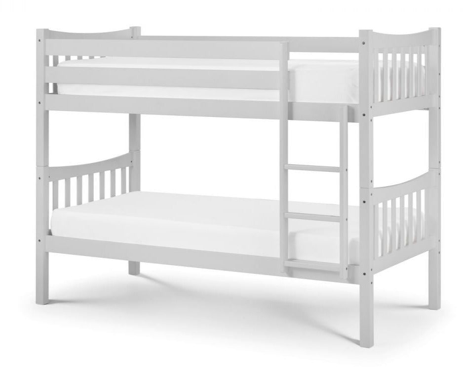 Julian Bowen Zodiac Single Wooden Bunk Bed Grey White Background-Kidzzz Beds